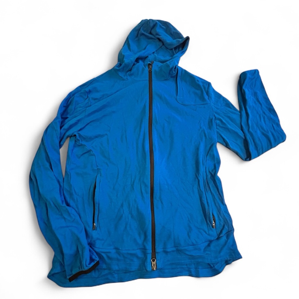 Men’s lightweight Paskho hoodie bright blue nwot